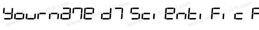 Yourname D7 Scientific Full字体转换